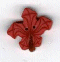 2273.T Tiny Orange Maple Leaf by Just Another Button Company