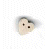 3474.T Tiny Folk Art White Heart  : by Just Another Button Company
