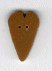 3492.M Medium Tarnished Gold Heart  : by Just Another Button Company