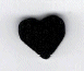 3524 Black Heart   : by Just Another Button Company