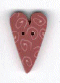 nh1048.L  Large Rose Nancy's Heart : by Just Another Button Company