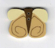 nh1049Y Yellow Swirl Butterfly 