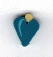 4562.S Small Teal Bauble by Just Another Button Company
