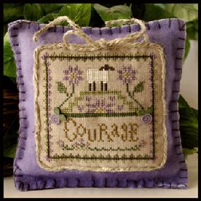 Courage - Little Sheep Virtue - No 4 by Little House Needleworks 