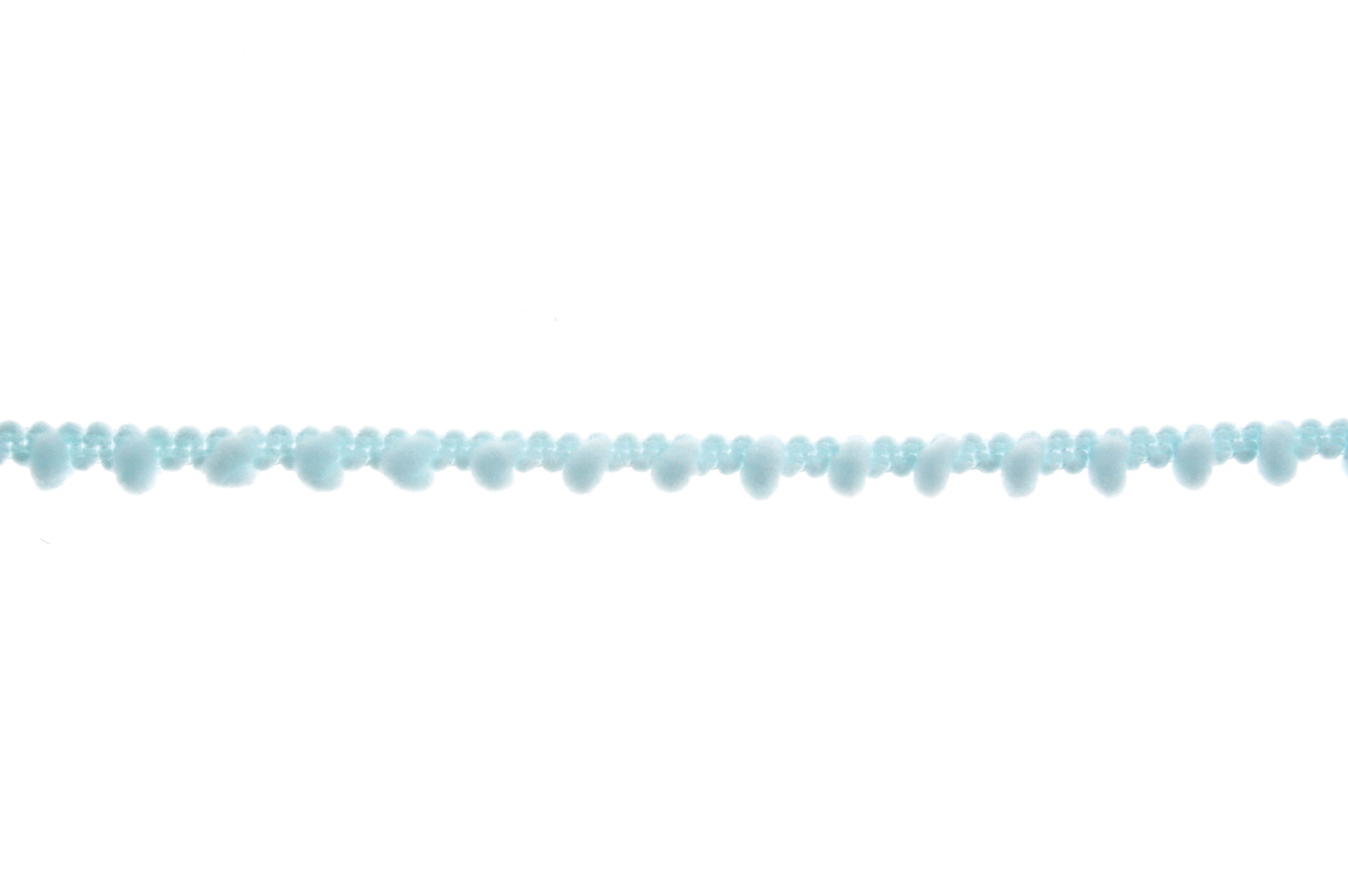 Pom Pom 27.4m x 7mm: Light Blue - Per Meter by Trim