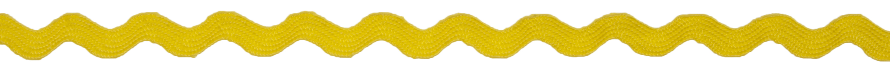 Ric Rac : 6mm : Yellow : 4 Meters. 