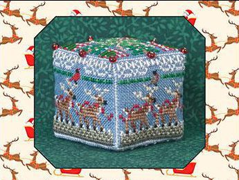JN292 8 Tiny Reindeer Cube by Just Nan