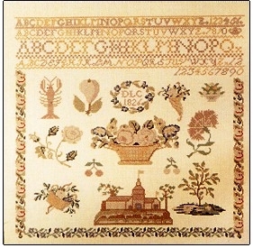 1 Permin - Sampler - 1826 Biedermeier  - No 153049