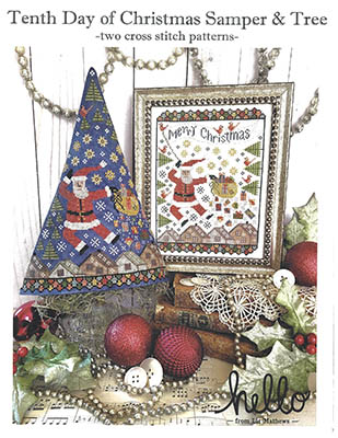 Tenth Day Of Christmas Sampler and Tree by Hello From Liz Mathews