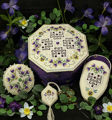 Beautiful Finishing 7 - Spring Box - Stitcher's Box, Scissor Fob  Pinkeep & Scissor Case  by The Victoria Sampler  