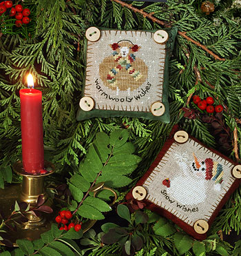  CJ72 Button Up For Christmas by Victoria Sampler   