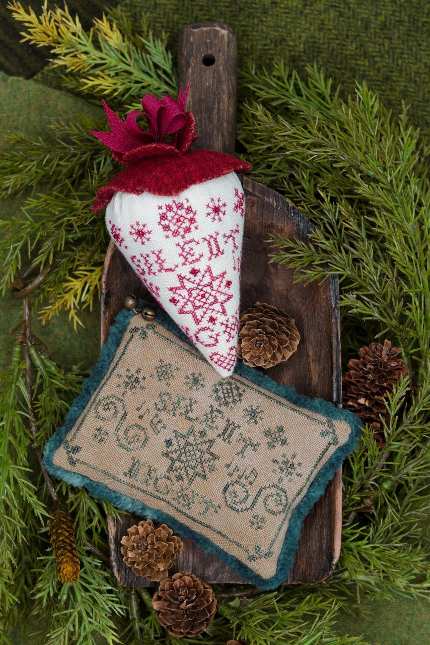 Silent Night - The Caroling Berries by Erica Michaels Needlework Designs  