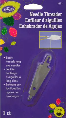 Needle threader : Easily threads long eye needles by Lorain   