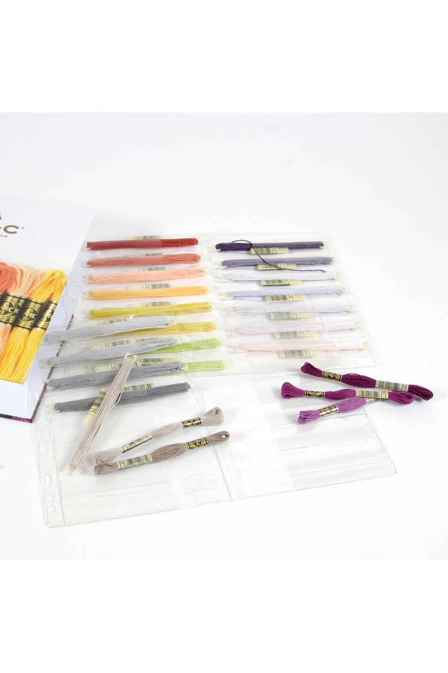 Stitch bow binder Inserts / Punched file sheets by DMC 