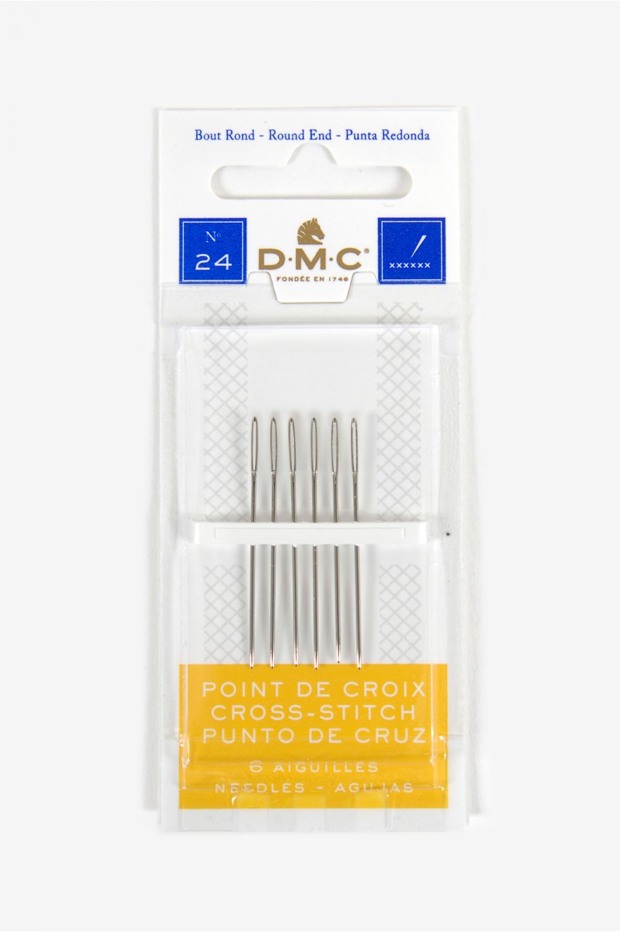  Size 24 Cross Stitch Needles -  6 Pieces  by DMC