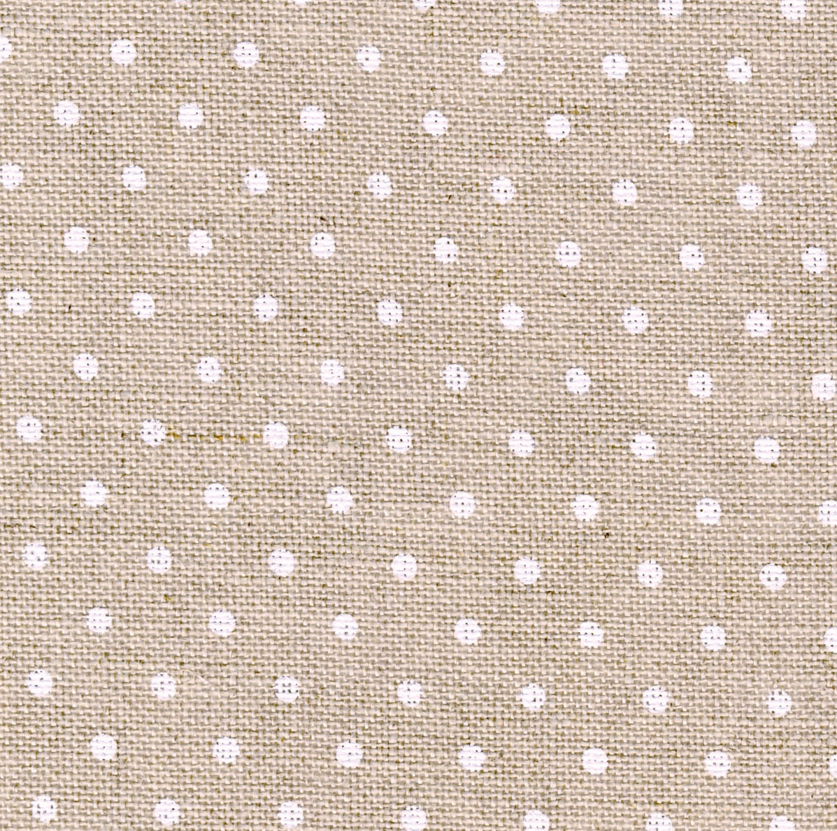 Raw /White Dot  : 5379 : 32 Belfast Linen : Per Meter 100cm x 140cm   
