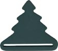 Green Christmas Tree Bellpull  BPT :   Wood : 4.3/4"  by Mill Hill