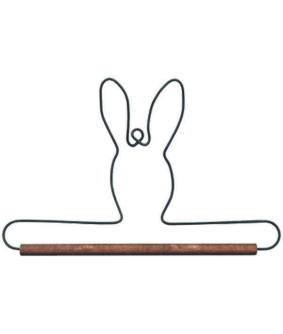 Wired Bunny Bellpull :  : Grey : 6"  by Ackfeld Only 3 Available 