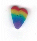 3363 Pastel Rainbow Heart : by Just Another Button Company