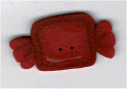 nh1041L  Large Cherry Candy  by Just Another Button Company