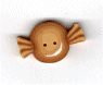 nh1042S  Small Butterscotch Candy   by Just Another Button Company