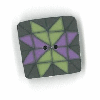 4632 S Small Lilac/Green Quilted Star by Just Another Button Company