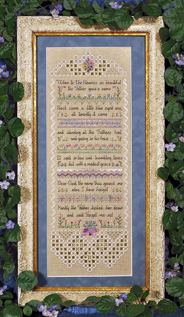 LR02 Forget- me not Sampler by Victoria Samplers