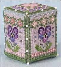 JN322 Pansy Rose Cube  by Just Nan 