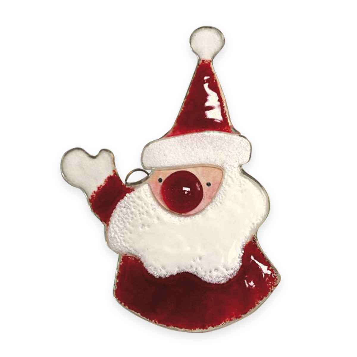 Santa : Red: Tree ornament  : 1652-17 by Nobile'     RRP £11.99
