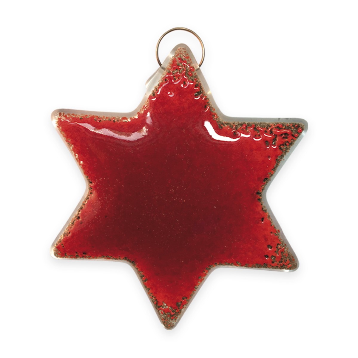 Star : Red: Tree ornament  : 1641-17 by Nobile'      RRP £8.25