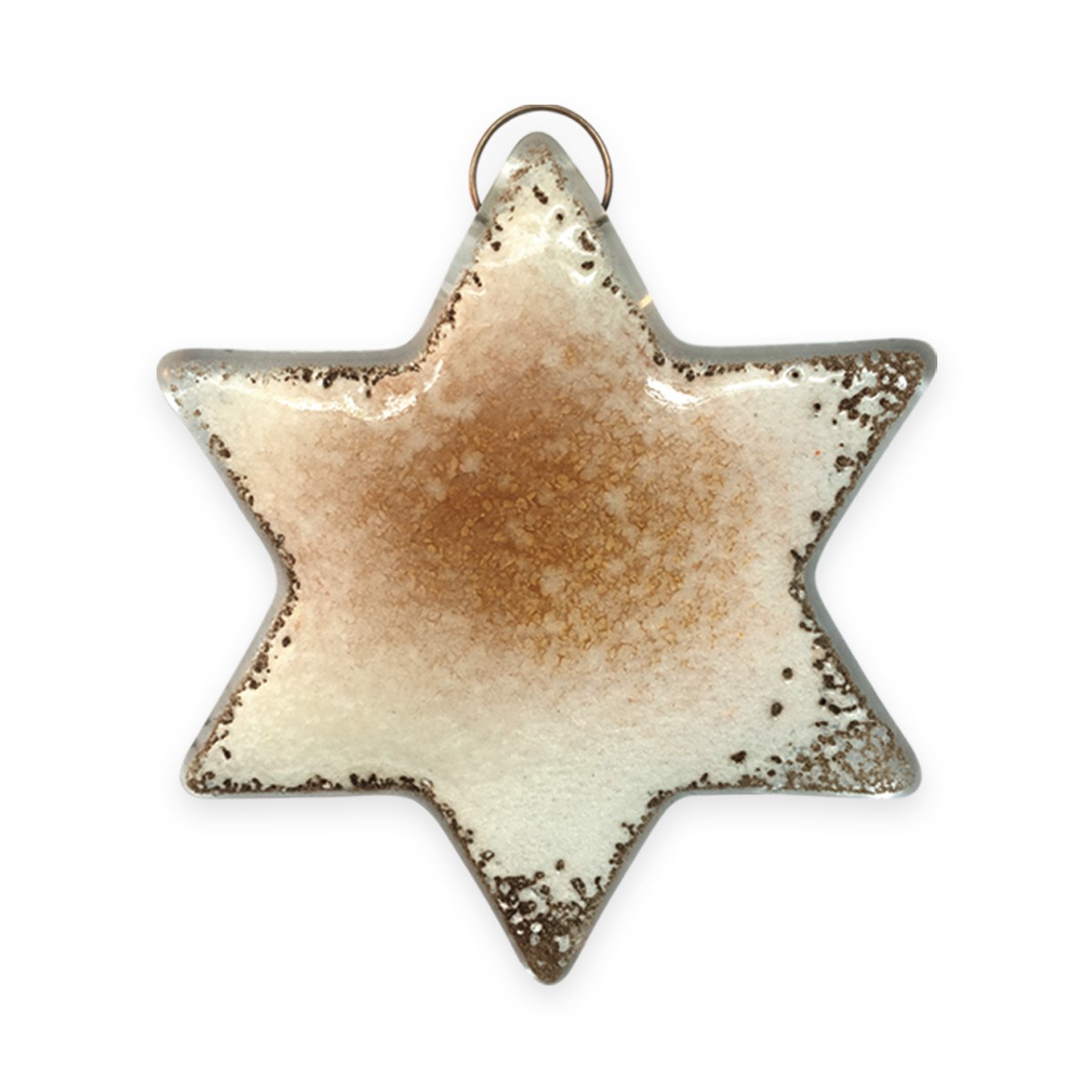 Star : White : Tree ornament  : 1639-17 by Nobile'    RRP £8.25