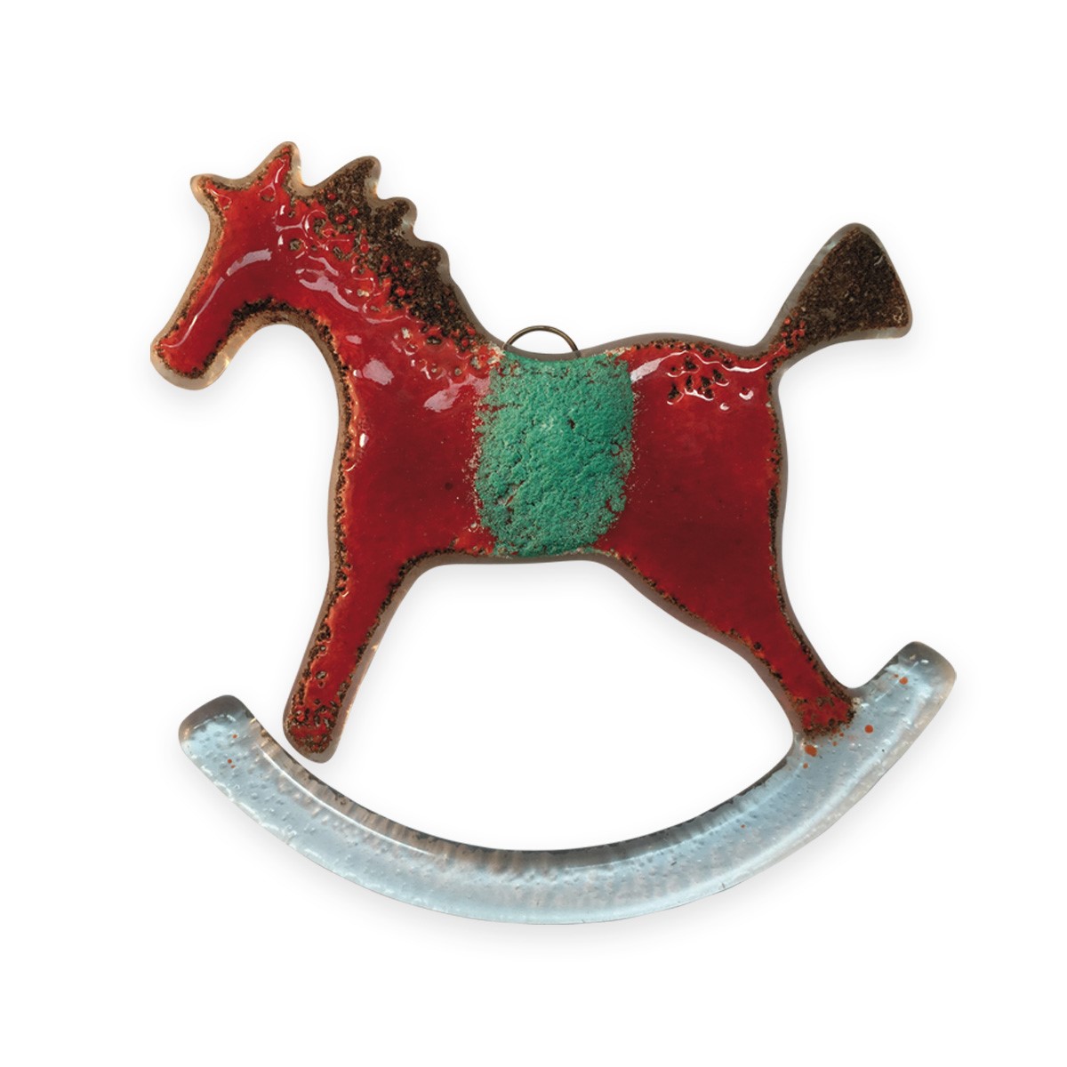 Rocking Horse : Red : Tree ornament  : 1643-17 by Nobile'    RRP £10.80