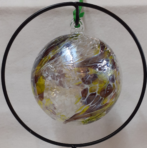 12.5cm : Friendship Ball : Yellow, Brown  & White  by Nobile' RRP £15.85