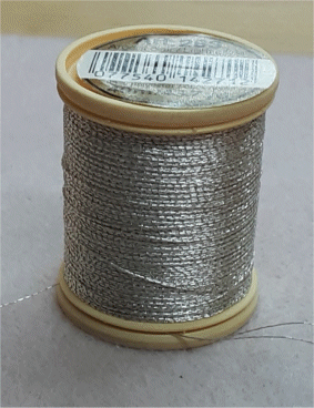 Light Silver 283Z / AR-CL Metallic Thread Spool by DMC 
