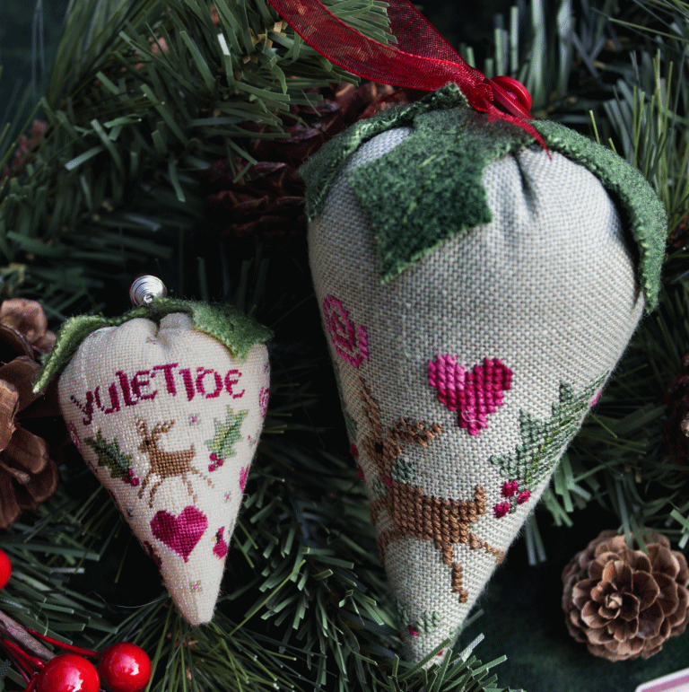 Holly Berry - Partner Berries  by Erica Michaels Needlework Designs 