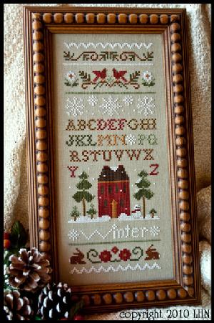 Winter Band Sampler by Little House Needleworks  