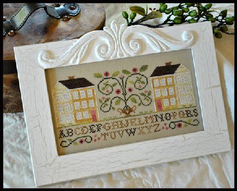 Two Yellow Houses by Little House Needlework