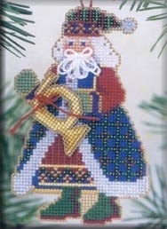 MHMS12 French Horn Santa by Mill Hill 