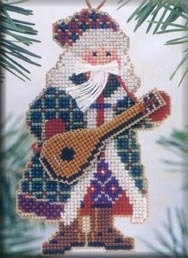 MHMS10 Mandolin Santa by Mill Hill 