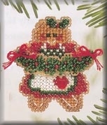 H119 Ginger Cookie Ornament / Pin  Kit   by Mill Hill