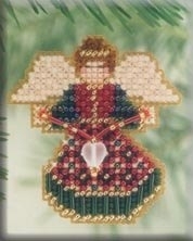 H102 Joyful Angel Ornament / Pin  Kit by Mill Hill