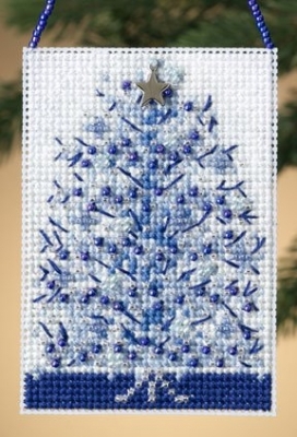 MH16-0303 Silvery Tree Ornament  Kit by Mill Hill 