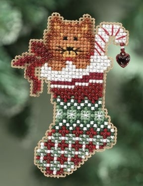 MH 18-0301 Kitty's Stocking Ornament  Kit by Mill Hill