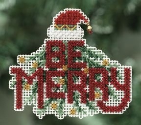 MH 18-0305 Be Merry Ornament  Kit by Mill Hill