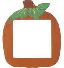 GBFRP Orange Pumpkin :  Opening 5" x 5"  Back 6" x 6"  Overall 8" x 9.5" by Mill Hill - Only 1 Available 