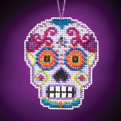 MH16-1621 Morado : Calavera Charmed Ornament  by Mill Hill 
