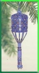 MHBT2 Sapphire Tassel :  Stitched and beaded Tassel Ornament  Kit   by Mill Hill