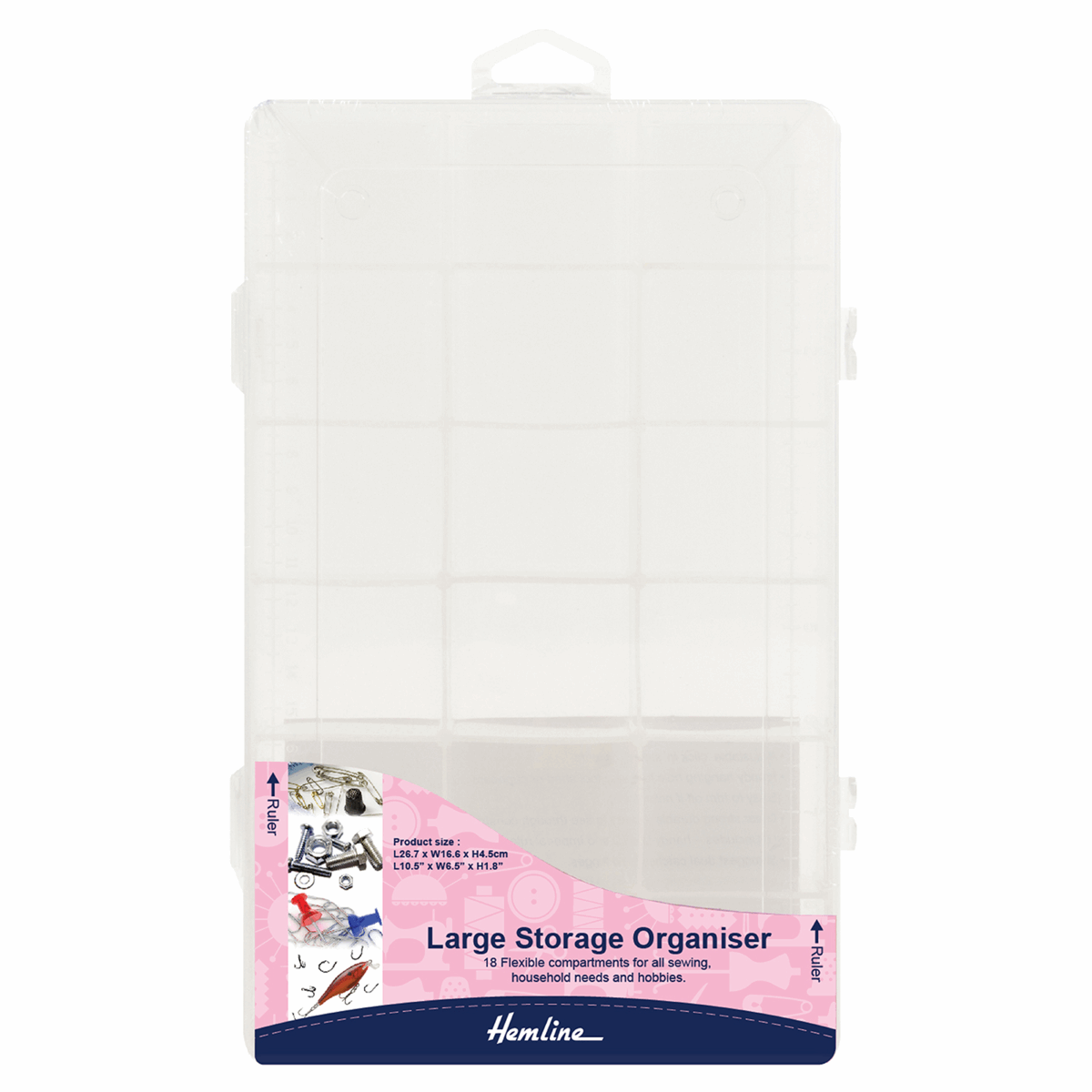 Plastic Storage Box - Large m3004L by Hemline