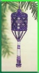 MHBT5 Orchid Tassel :  Stitched and beaded Tassel Ornament  Kit   by Mill Hill  