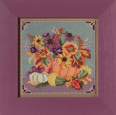MH14-2125 Floral Pumpkin by Mill Hill 
